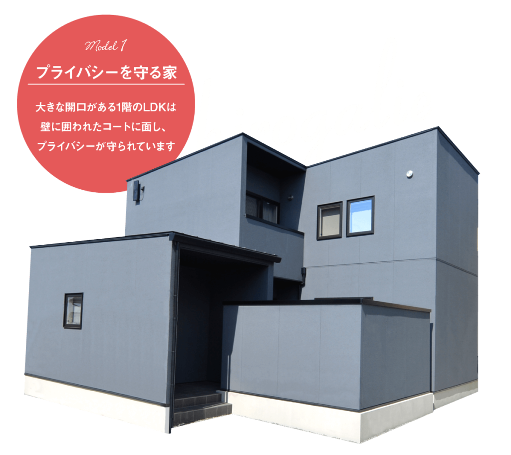 model1 プライバシーを守る家